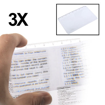 Magnifier 3 pack Pocket Credit Card size - Magnifiers NZ