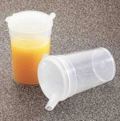 Cup Drinking cup transparent - 2 lids